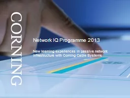 Network IQ Programme 2013