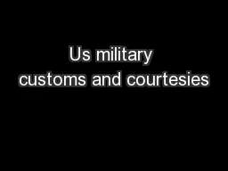 Us military customs and courtesies