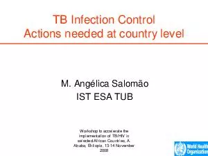 Workshop to accelerate the implementation of TBHIV in selected African Countries A