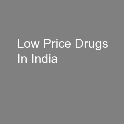 Low Price Drugs In India
