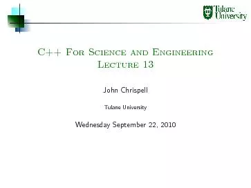 C   for science and engineering