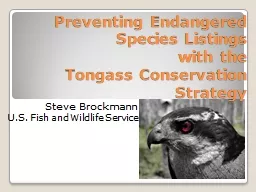 Preventing Endangered Species Listings