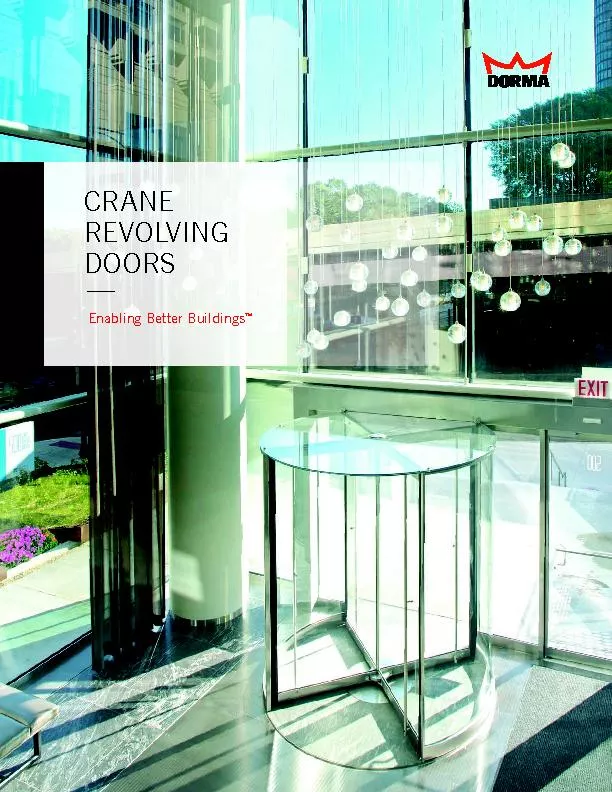 Crane revolving doors