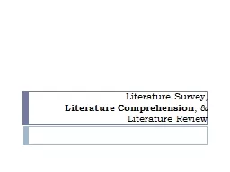 Literature Survey,