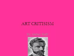 ART CRITISISM