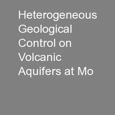 Heterogeneous Geological Control on Volcanic Aquifers at Mo