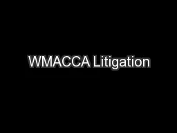 WMACCA Litigation