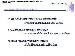 1:  Basics of optimization-based segmentation