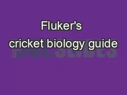 Fluker's cricket biology guide