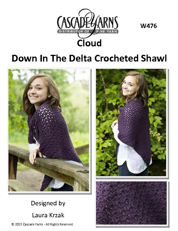 Down in the delta crocheted shawi