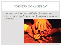 “Others in America”