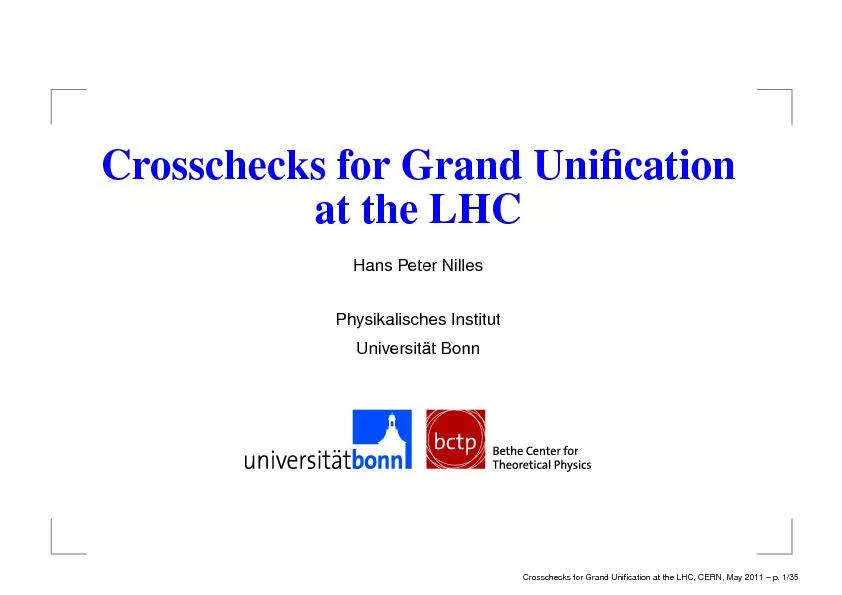 Crosschecks for Grand Unication at the LHC