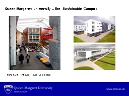 Queen Margaret University – The Sustainable Campus