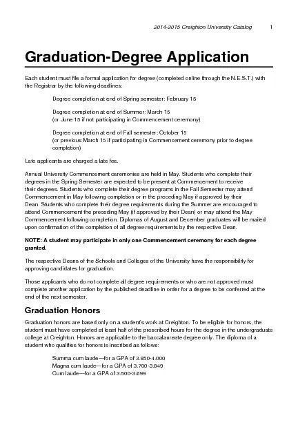 Graduation  degree application