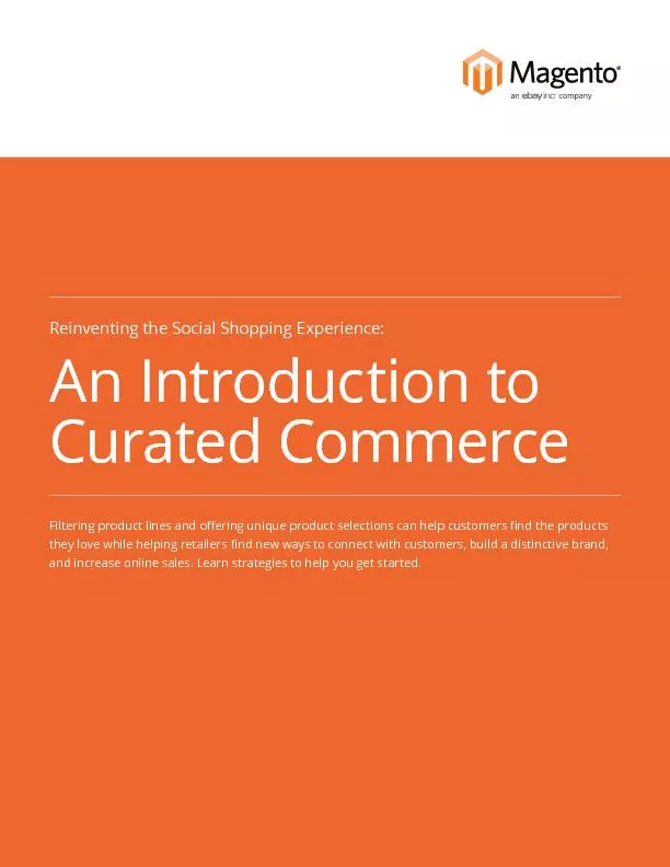 An Introduction to Curated Commerce