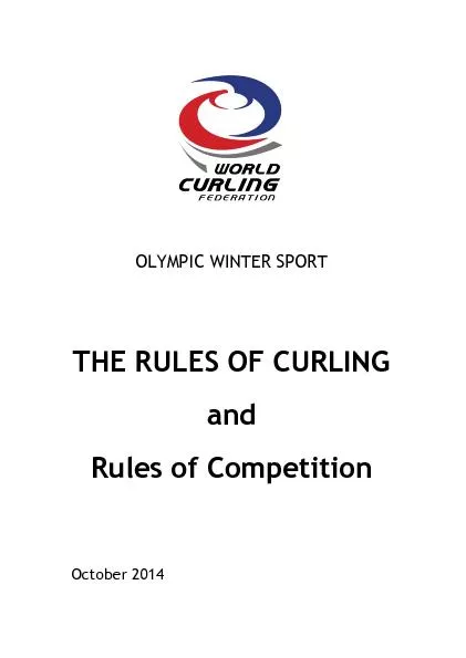  The rules of curling and rules of competition