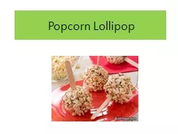 Popcorn Lollipop