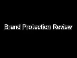 Brand Protection Review