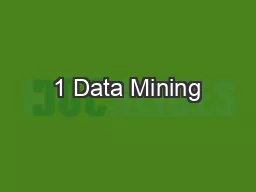1 Data Mining