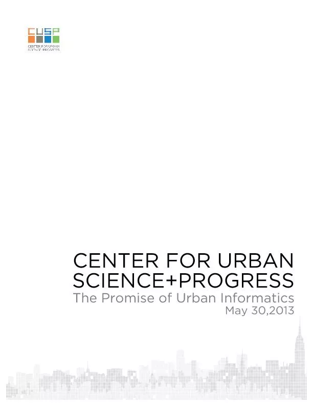 The promise of urban informatics