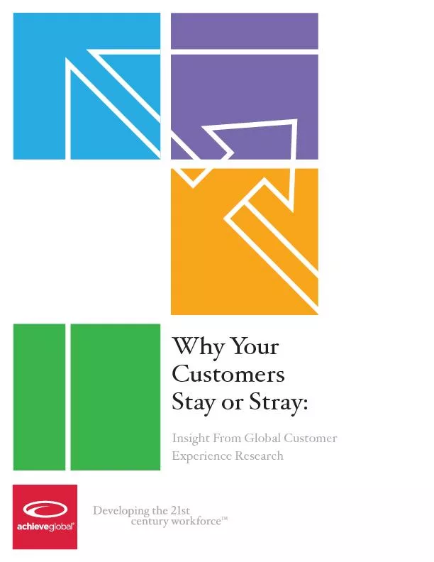 Why Your Customers stay or stray