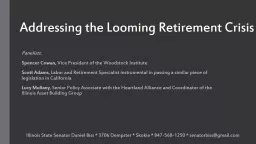 Addressing the Looming Retirement Crisis