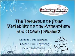 The Influence of Solar Variability on the Atmosphere and Oc