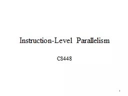 1 Instruction-Level Parallelism