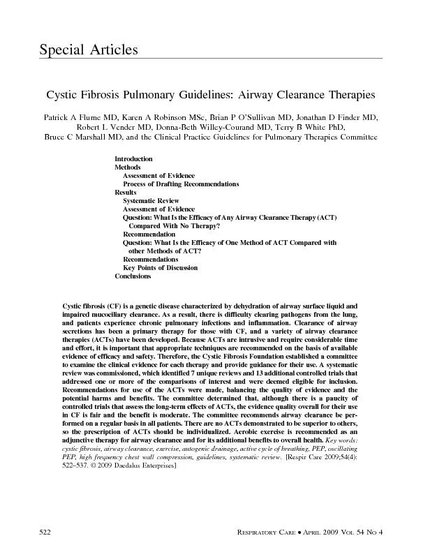 Cystic fibrosis pulmonary guideliness