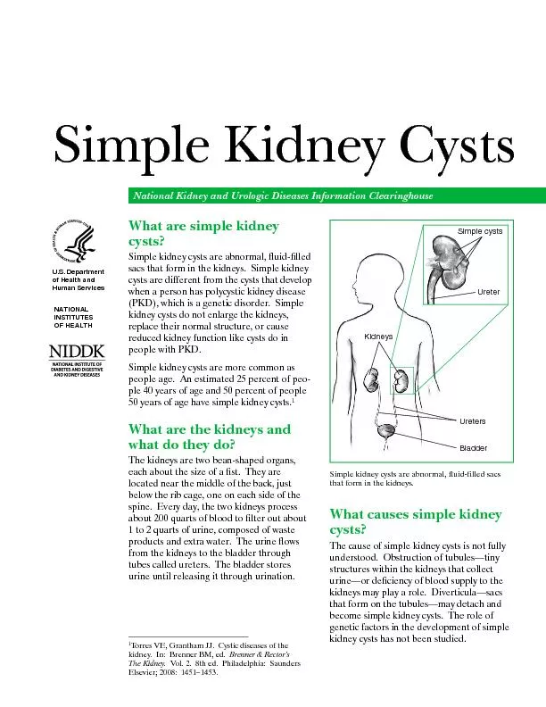Simple kidney cysts