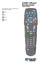 AT AllTouch Remote Control Users Guide  In This Guide Welcome to the Ultimate Control