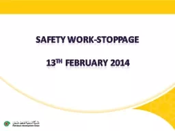 Safety work-stoppage