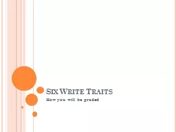 Six Write Traits