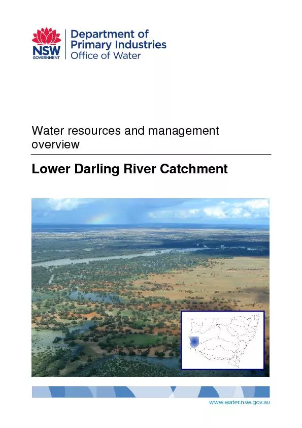 Lower darling river catchment