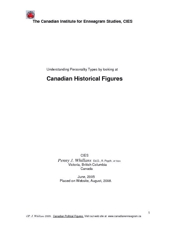  Canadian historical Figures.