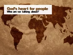 God’s heart for people
