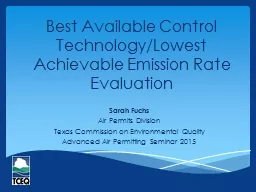 Best Available Control Technology/Lowest Achievable Emissio