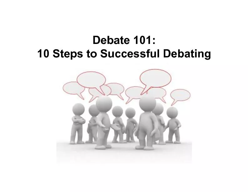 Step to successful debating