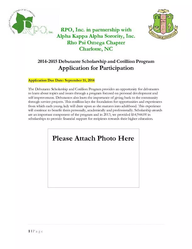 Debutante scholarship and cotillion program