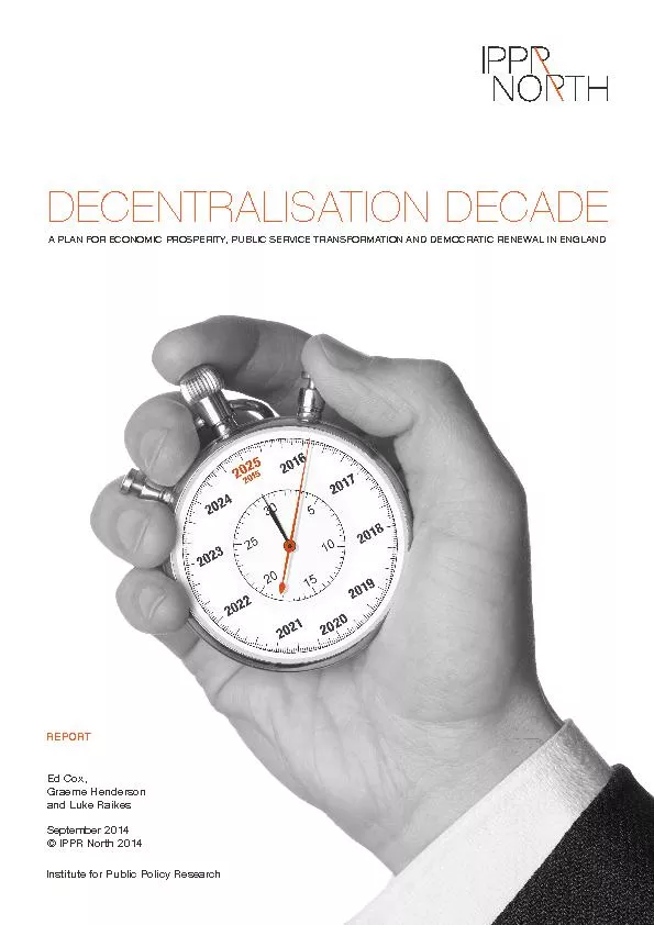 Decentralisation decade