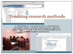 a proposal to develop a teaching method that combines