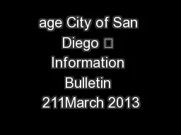 age City of San Diego • Information Bulletin 211March 2013