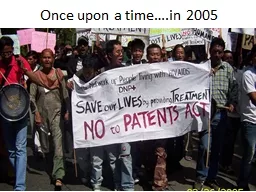 Once upon a time….in 2005