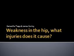Weakness in the hip, what injuries does it cause?