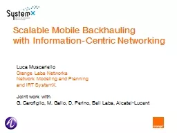 Scalable Mobile Backhauling