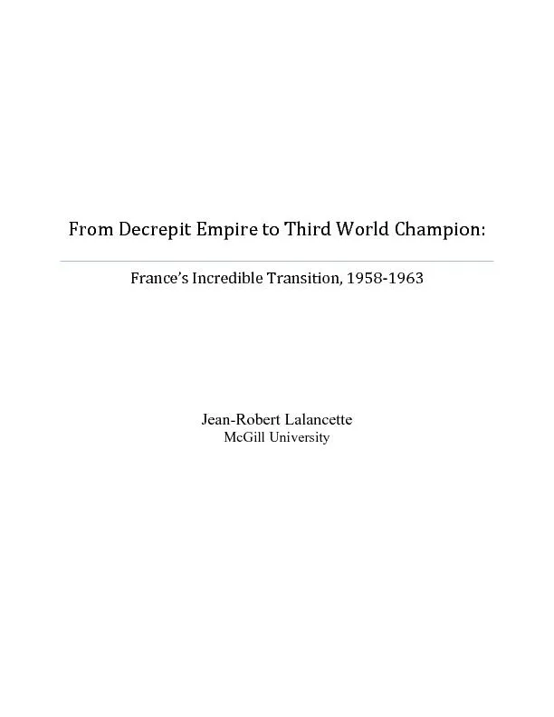 From Decrepit Empire to Third World Champion