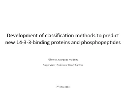 Development of classification methods to predict new 14-3-3