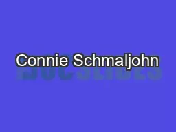 Connie Schmaljohn
