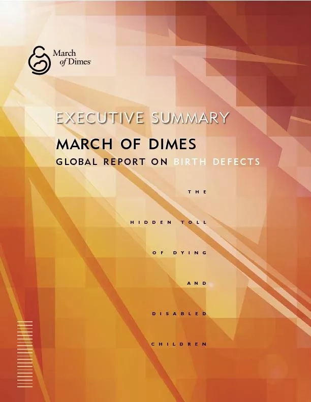 Executive summary march of dimes