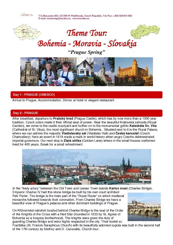 Theme four Bohemia Moravia Slovakia
